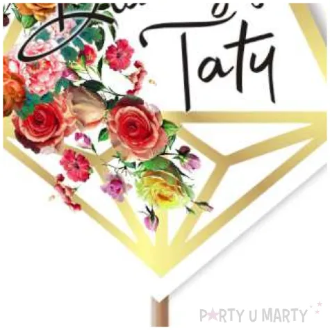 dekoracja na dzien ojca pik ozdobny papierowy serce dla mojego taty 24 cm