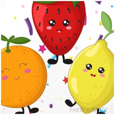 dekoracja na dzien wiosny do przedszkola balon foliowy owoce bialy do girland 18 rnd