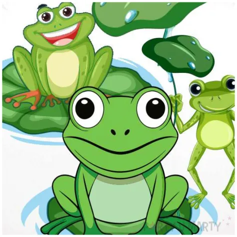 dekoracja na dzien wiosny wiosna zielone zabki 18 rnd