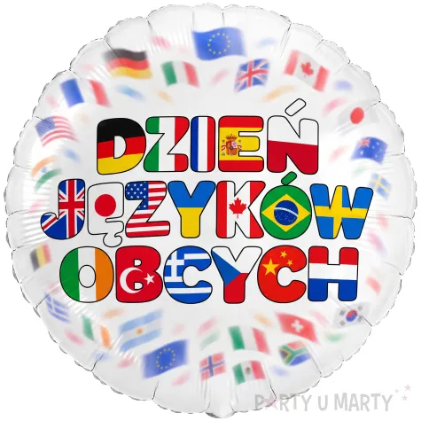 dekoracja na europejski dzien jezykow obcych balon foliowy flagi do szkoly klasy panstwa 18