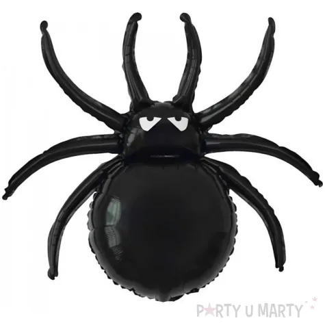 dekoracja na halloweeen andrzejki duzy balon foliowy pajak czarny do girlandy spider 28 shp