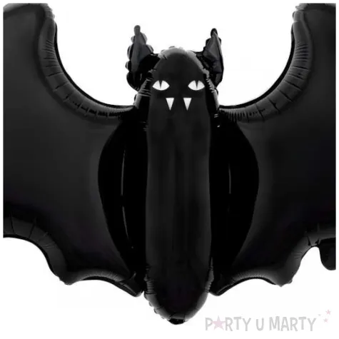 dekoracja na halloween andrzejki balon foliowy xl nietoperz czarny 39 shp