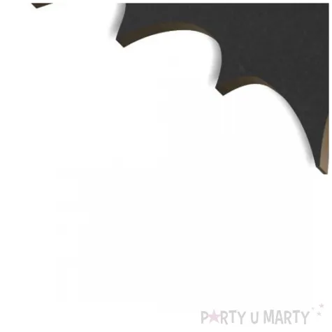 dekoracja na halloween andrzejki zawieszka hdf nietoperz czarny 62 x 85 mm
