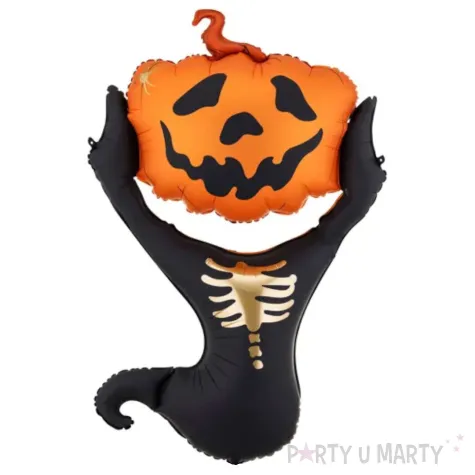 dekoracja na halloween balon foliowy xl strach na wroble dynia 52 8 shp
