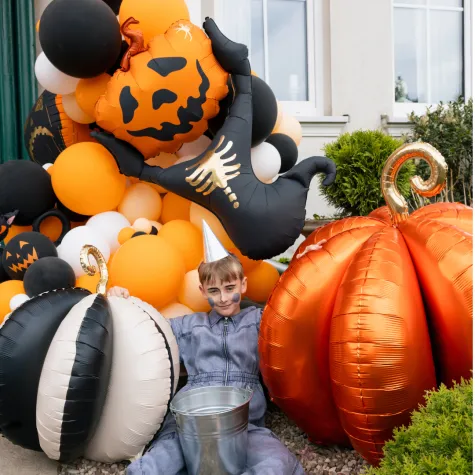 dekoracja na halloween balon foliowy xl strach na wroble dynia 52 8 shp