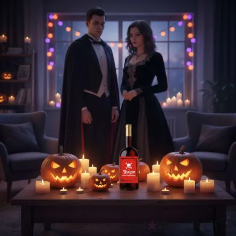 dekoracja na halloween etykieta na butelke trucizna naklejka na wino andrzejki 5 szt