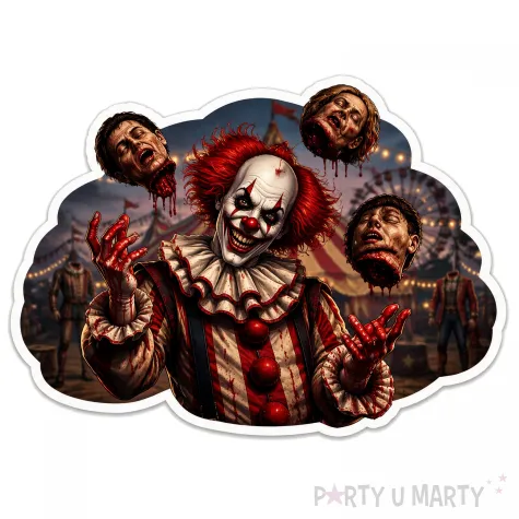 dekoracja na halloween plakat na okno drzwi straszna dynia ozdoba halloweenowa do powieszenia