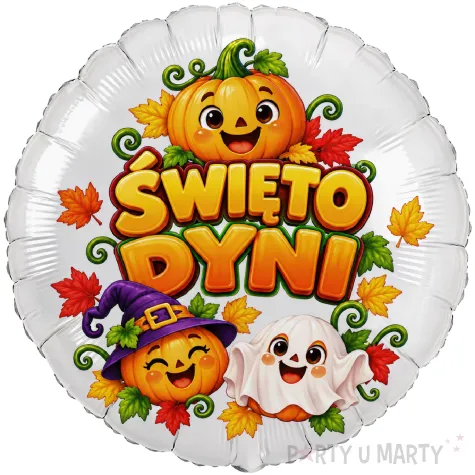dekoracja na halloween swieto dyni balon foliowy bajkowe dynie do przedszkola czarownica 18 rnd