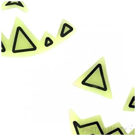 dekoracja na halloween zelowe naklejki na dynie straszne twarze swiecace w ciemnosci 2 szt