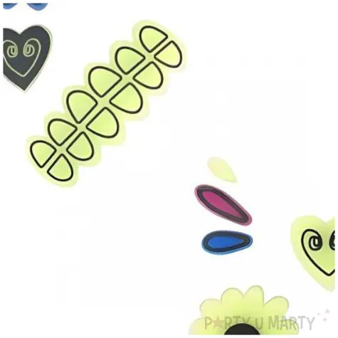 dekoracja na halloween zelowe naklejki na dynie swiecace w ciemnosci 2 szt