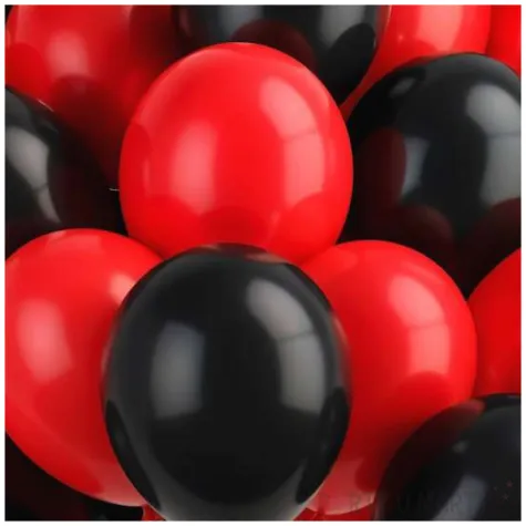 dekoracja na halloween zestaw balonow czarnych i czerwonych 10 20 szt