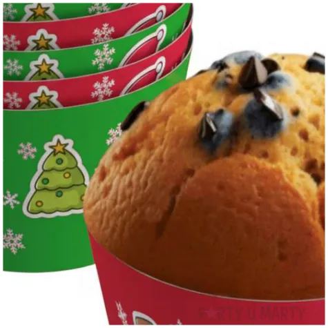 dekoracja na muffinki oslonki na babeczki boze narodzenie bajeczne swieta wigilia 6 szt