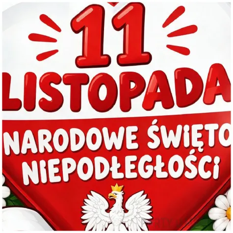 dekoracja na narodowe swieto niepodleglosci 11 listopada balon foliowy serce do szkoly apel marsz