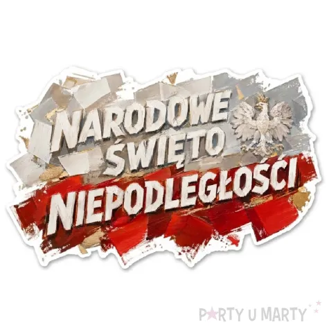 dekoracja na narodowe swieto niepodleglosci 11 listopada plakat na okno drzwi godlo 1918 marsz