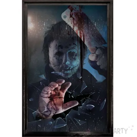 dekoracja na okno jason voorhees guirca 120 x 80 cm