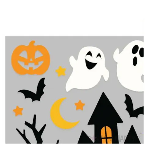 dekoracja na okno nawiedzony dom i duchy guirca 14 szt