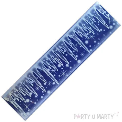 dekoracja na okno szron i sople aliga