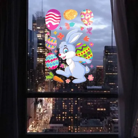 dekoracja na okno wielkanoc pisanka na barana aliga 21 szt