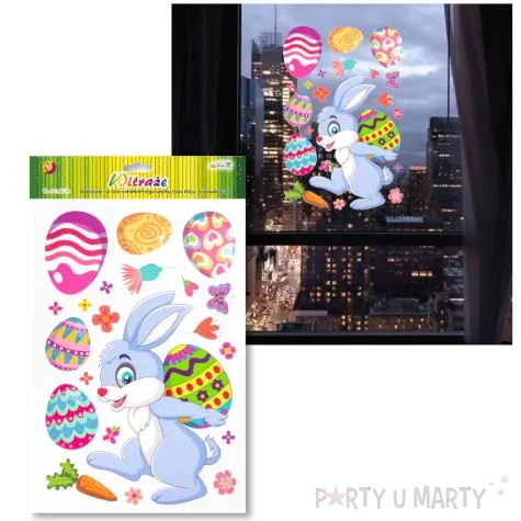 dekoracja na okno wielkanoc pisanka na barana aliga 21 szt