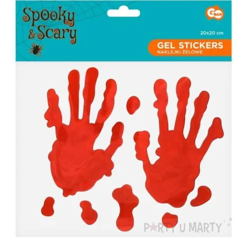 dekoracja na okno zakrwawione rece godan