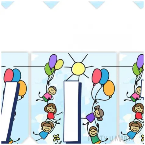 dekoracja na rozpoczecie roku w przedszkolu baner witamy girlanda ozdoba