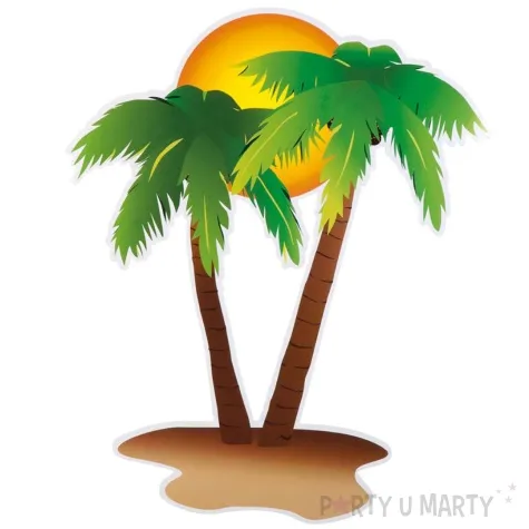 dekoracja na sciane hawajskie party boland 4szt