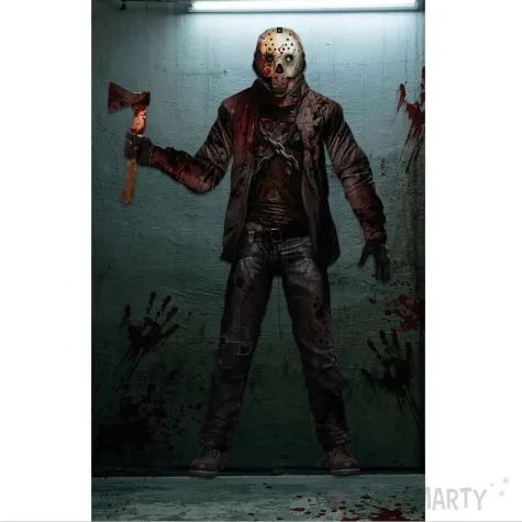 dekoracja na sciane jason voorhees halloween guirca 180 cm