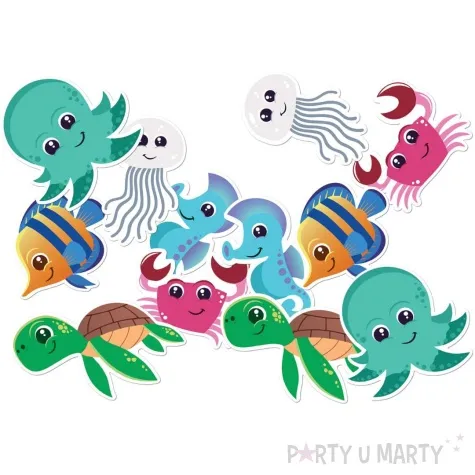 dekoracja na sciane podwodny swiat rybki congee 12 szt