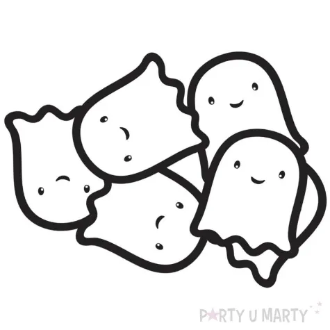 dekoracja na sciane wesoly duszek halloween congee 12 szt