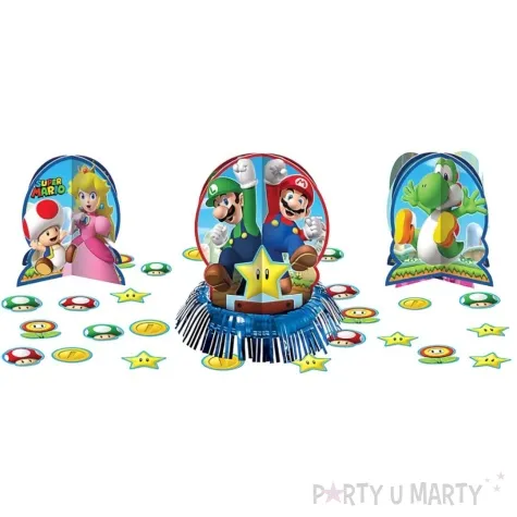 dekoracja na stol super mario z konfetti amscan 23 szt