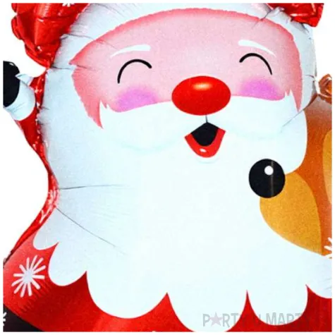 dekoracja na swieta boze narodzenie mikolajki balon foliowy swiety mikolaj 28 shp