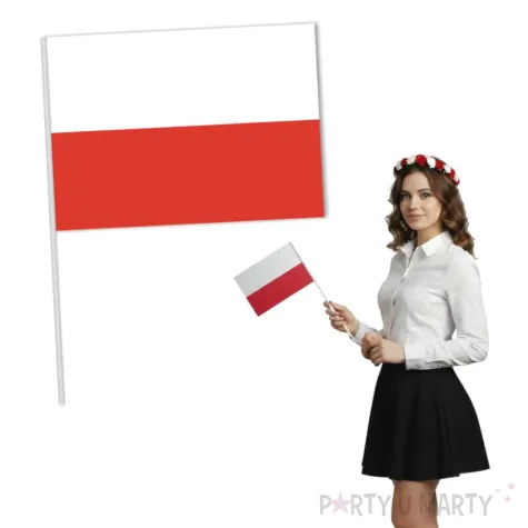 dekoracja na swieto niepodleglosci marsz mecz polska flaga narodowa papierowa bialo czerwona