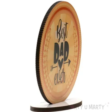 dekoracja na tort best dad ever najlepszy tata dekora 11 5 cm