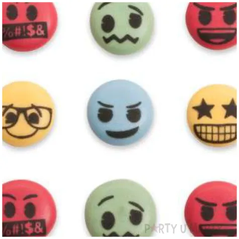 dekoracja na tort cukrowe emotikony jadalna dekora 15 szt