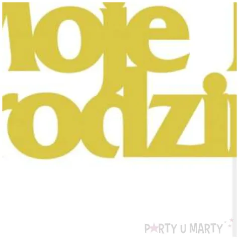 dekoracja na tort moje 1 urodziny zloty godan 18 5 cm