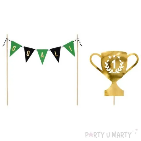 dekoracja na tort pilka nozna partydeco 20 cm