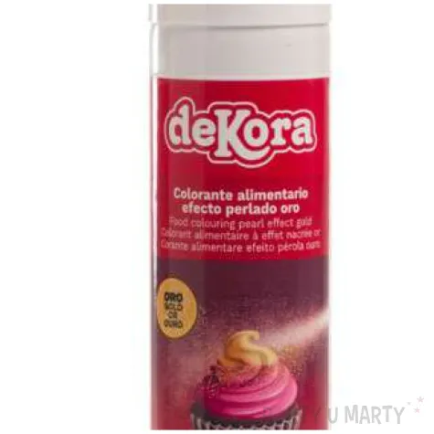 dekoracja na tort spray spozywczy zloty dekora 100 ml