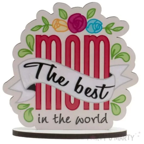 dekoracja na tort the best mom in the world najlepsza mama na swiecie dekora 11 5 cm