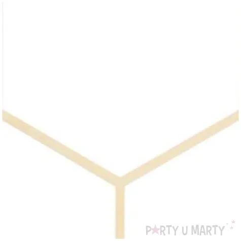 dekoracja na tort topper heksagon 24cm drewno partydeco