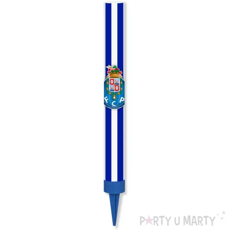 dekoracja na tort urodziny kibica fana fc porto fontanna raca tortowa pilka nozna 18cm
