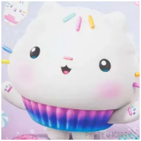 dekoracja na urodziny balon foliowy koci domek gabby lakotek 18 rnd