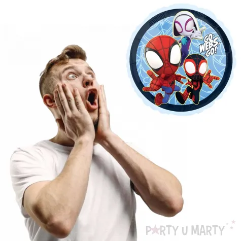 dekoracja na urodziny balon foliowy spiderman spidey gwen stacy miles morales 18 rnd