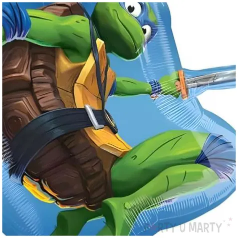 dekoracja na urodziny balon foliowy zolwie ninja teenage mutant ninja turtles leonardo