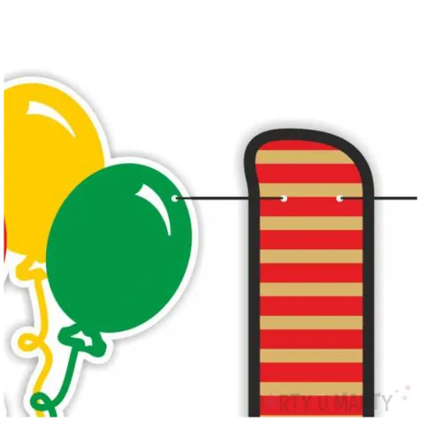 dekoracja na urodziny baner girlanda papierowa sto lat kolorowa 1 5 m