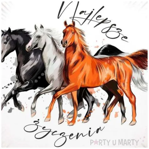 dekoracja na urodziny fana jazdy konnej balon foliowy najlepsze zyczenia dla koniary 18