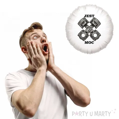 dekoracja na urodziny fana wyscigow f1 balon foliowy tloki silnika 18 rnd