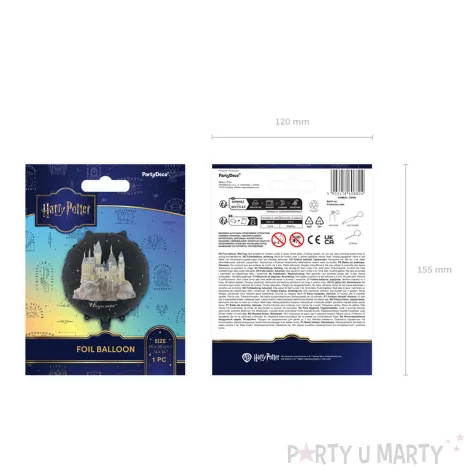 dekoracja na urodziny halloween balon foliowy harry potter zamek hogwart do girland 18 rnd