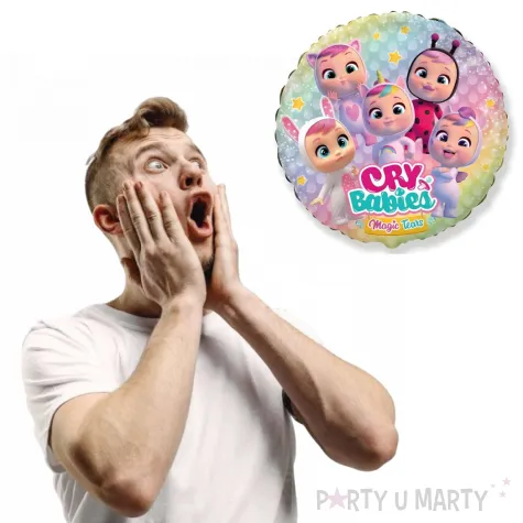 dekoracja na urodziny prezent balon foliowy cry babies 18 shp