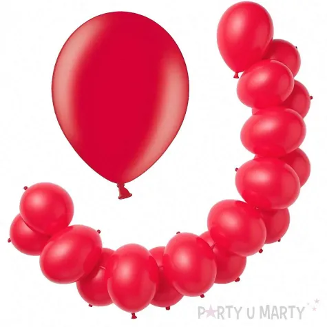 dekoracja na urodziny sylwestra balony lateksowe cherry red czerwone metaliczne 12 100 szt