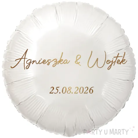 dekoracja na wesele prezent na slub balon foliowy imiona nowozencow personalizacja 18